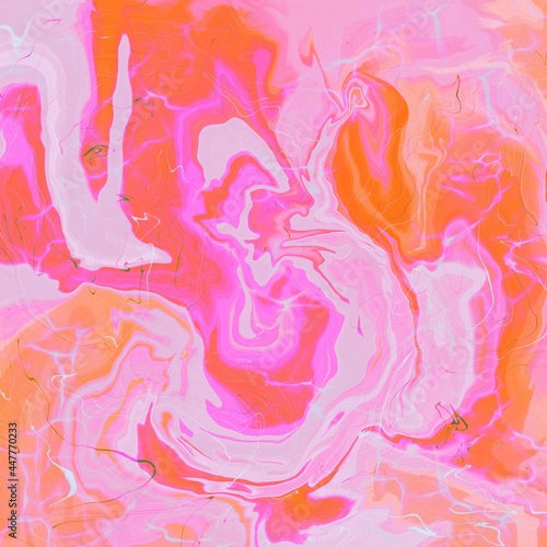 Abstrakte Bild mit fliesende Effekt. Perfekt für Hintergrund von Webseiten und design Elemente. Trendy Farben. 