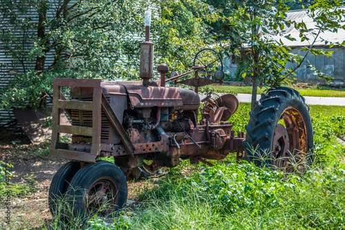 Abandoned farm tractor