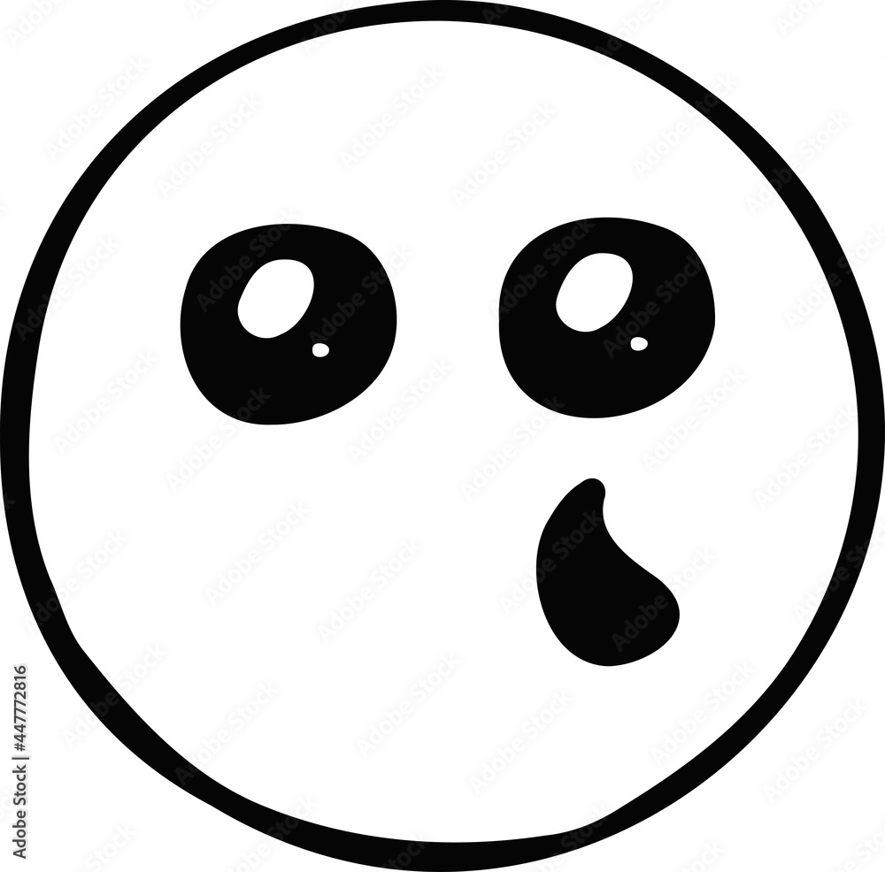 Vector original smiley, emotion line illustration Vector original smiley, emotion line illustration