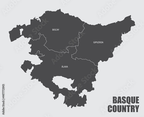 Basque Country region map