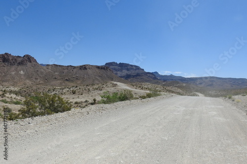 Silver Creek Road in Mohave County, Oatman, northwestern Arizona. There is nothing like a four-wheeling into the isolated wilderness of the Mojave Desert. photo