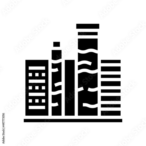 pool water testing and balancing glyph icon vector. pool water testing and balancing sign. isolated contour symbol black illustration