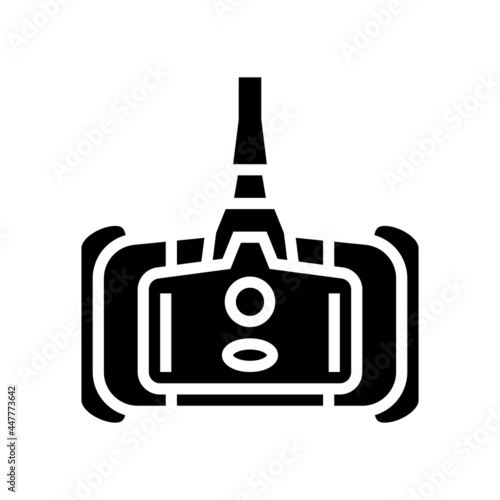 brush pool glyph icon vector. brush pool sign. isolated contour symbol black illustration