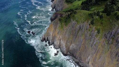 Aerial View of Oregon Coast near Cannon Beach