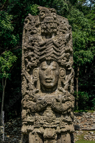 Copan Mayan Ruins Statue