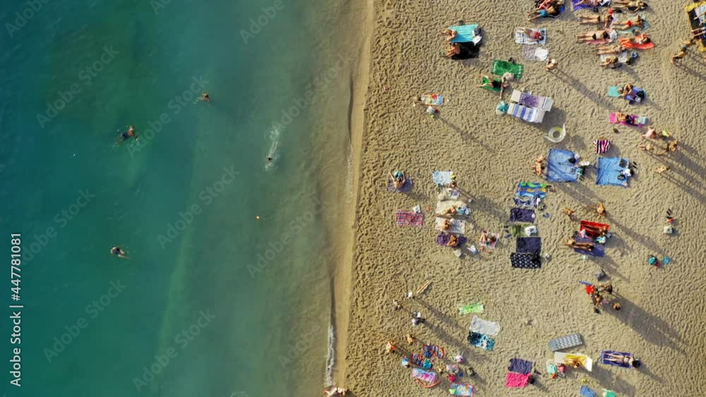 Aerial scene of Zlatni rat beach on Brač island, Croatia Aerial scene of Zlatni rat beach on Brač island, Croatia