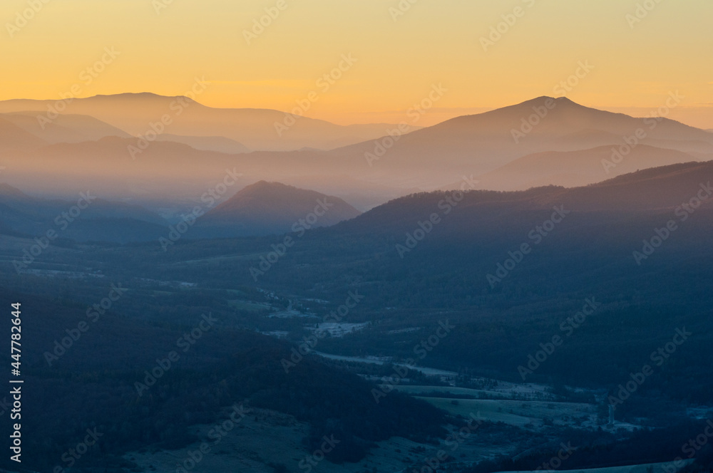 Sunrise observed from the summit of Połonina Caryńska, Bieszczady, Bieszczady National Park
Sunrise observed from the summit of Połonina Caryńska, Bieszczady, Bieszczady National Park