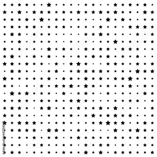 Seamless pattern with stars on white background