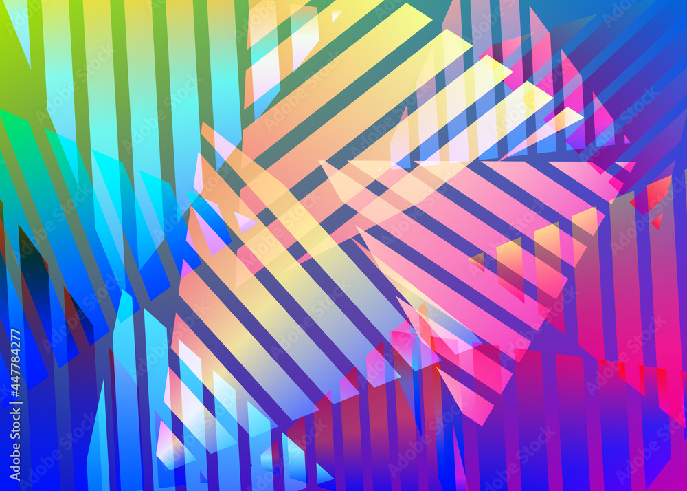 Fototapeta premium Abstract background with colorful triangles