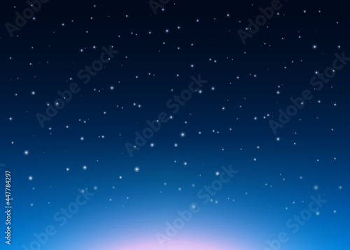 Colorful night sky with stars background © Влад Мясищев