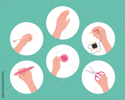 six hands made projects