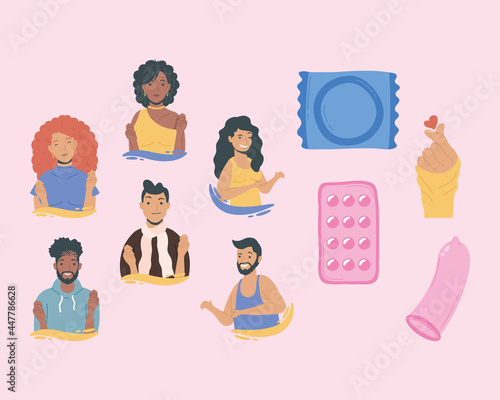 ten sexual health day icons