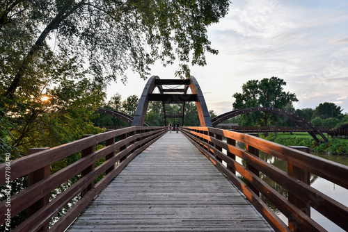 The Tridge a bridge that conects a three parts of  Midland, Michigan