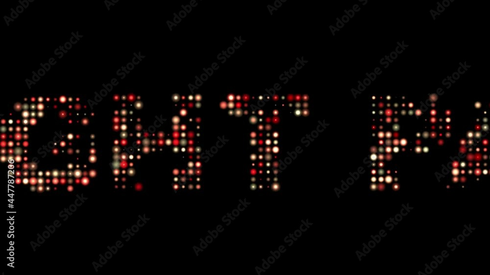 Night party led text scrolling Night party led text scrolling