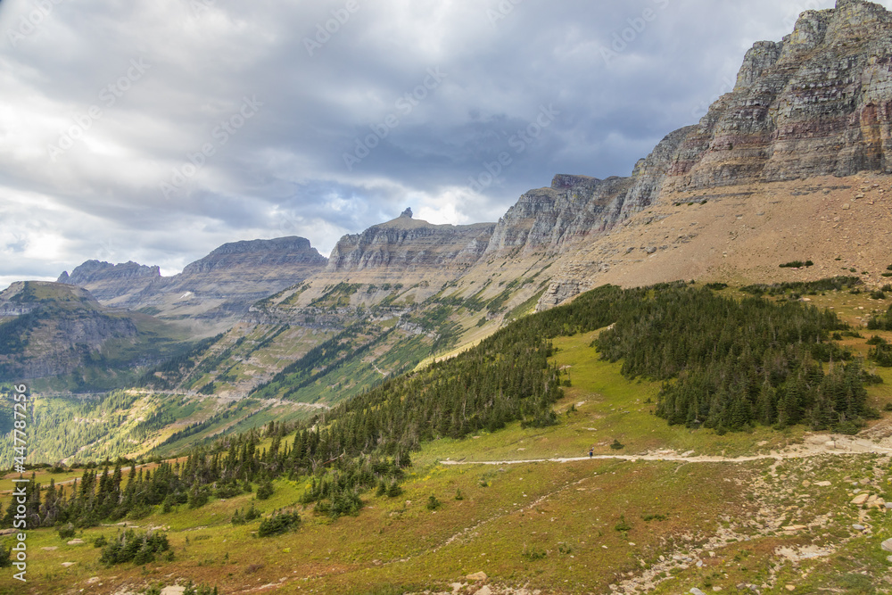 Going-to-the-sun-road at Glacier National Park, Montana, USA

