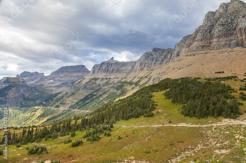 Going-to-the-sun-road at Glacier National Park, Montana, USA 