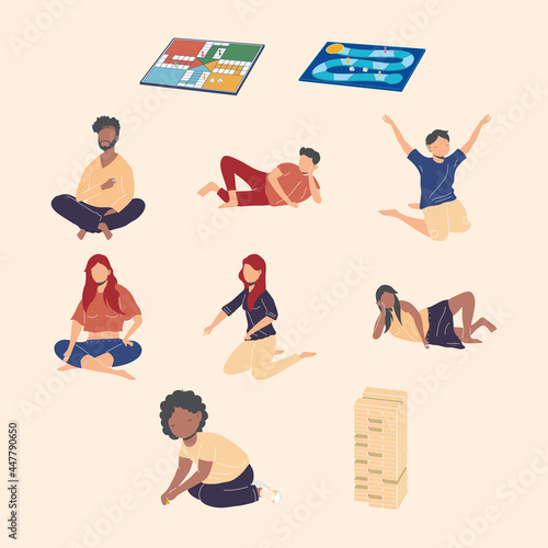 seven persons playing