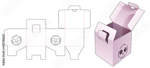 packaging box die cut template