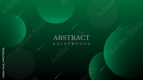 dark green abstract background with geometric shape