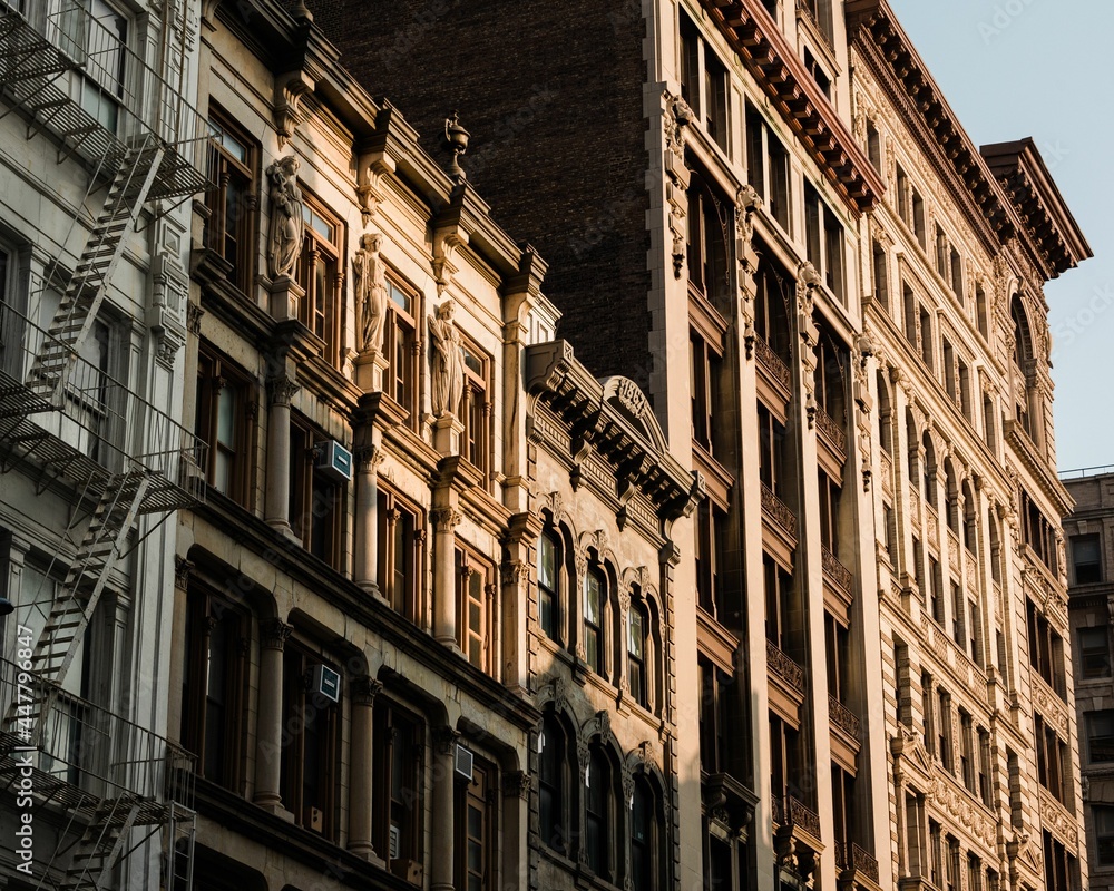 Architectural details in Soho, Manhattan, New York City
