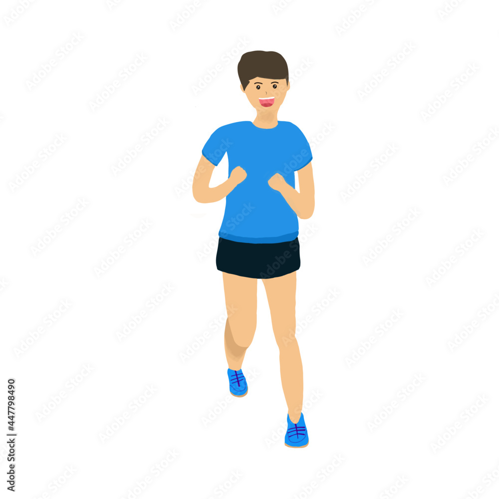 person running