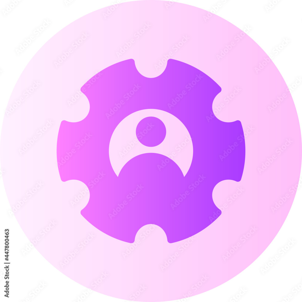 user setting flat gradient icon user setting flat gradient icon