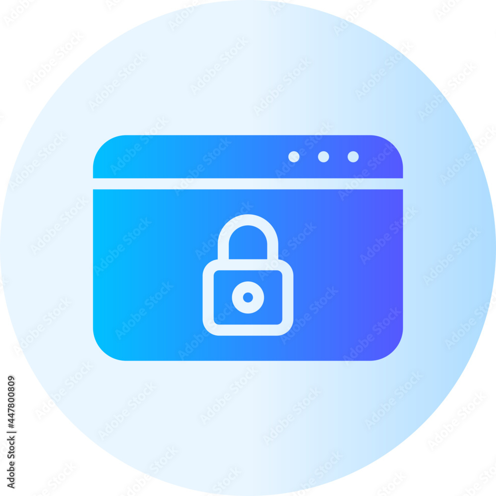 website lock flat gradient icon website lock flat gradient icon