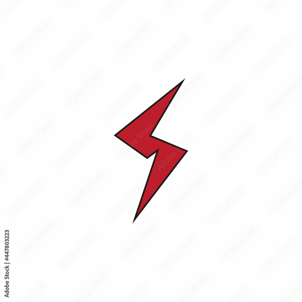 Flash thunderbolt Template vector icon illustration Flash thunderbolt Template vector icon illustration