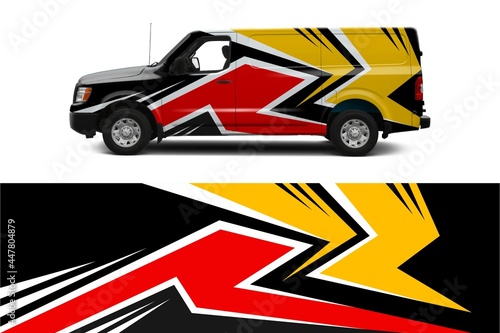 Vector graphic of car wrap