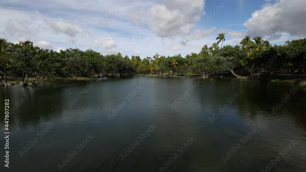 Fish Pond in Kalahuipuaa Historical Park on the Big Island of Hawaii, one of the world's three largest power spots Fish Pond in Kalahuipuaa Historical Park on the Big Island of Hawaii, one of the world's three largest power spots