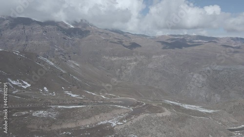 Tomas aérea de valle nevado, chile 