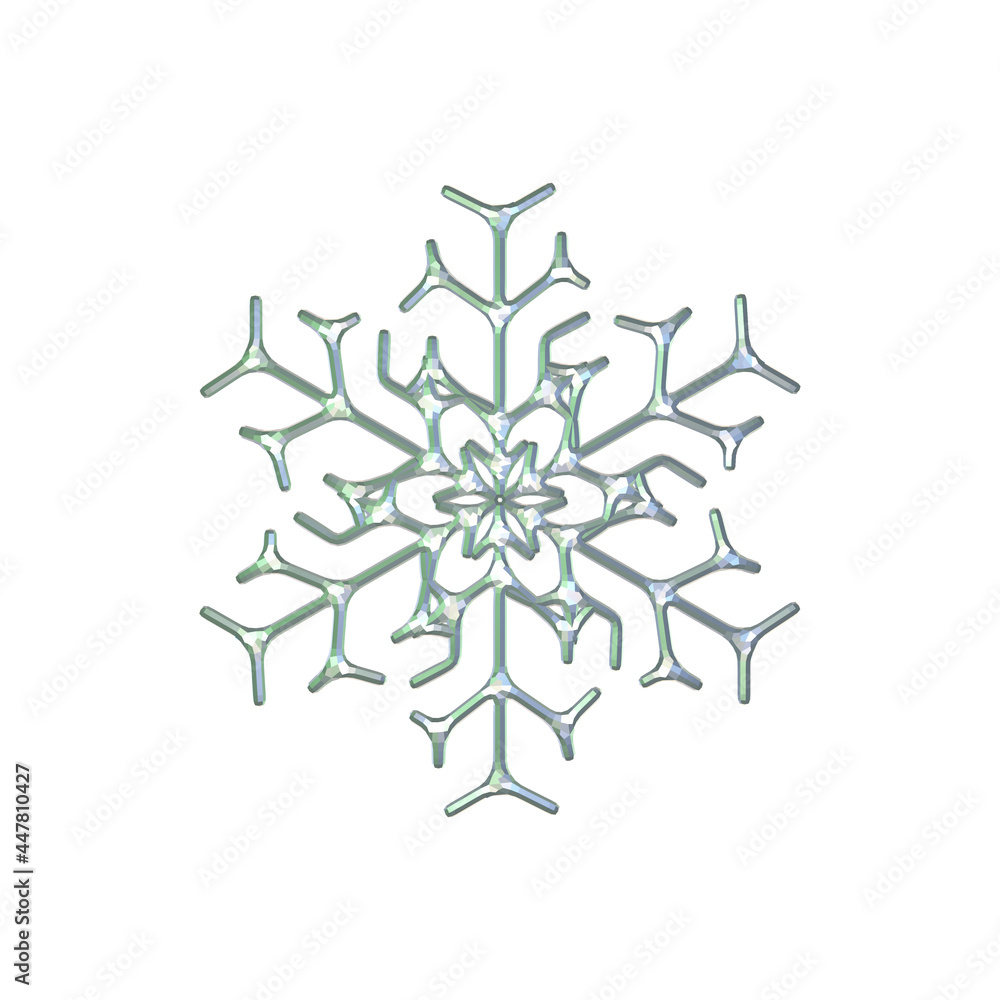 snowflake on white background