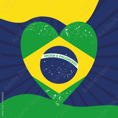 brazil flag illustration