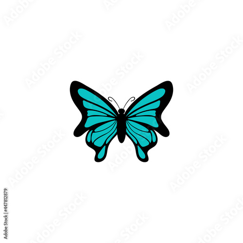 Butterfly icon design template vector isolated illustration