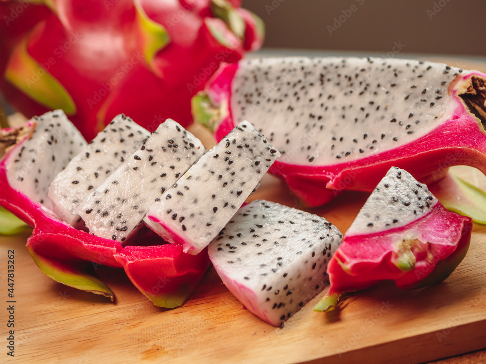 Dragon fruit is a unique fruit that is high in fiber. Dragon fruit is a unique fruit that is high in fiber.