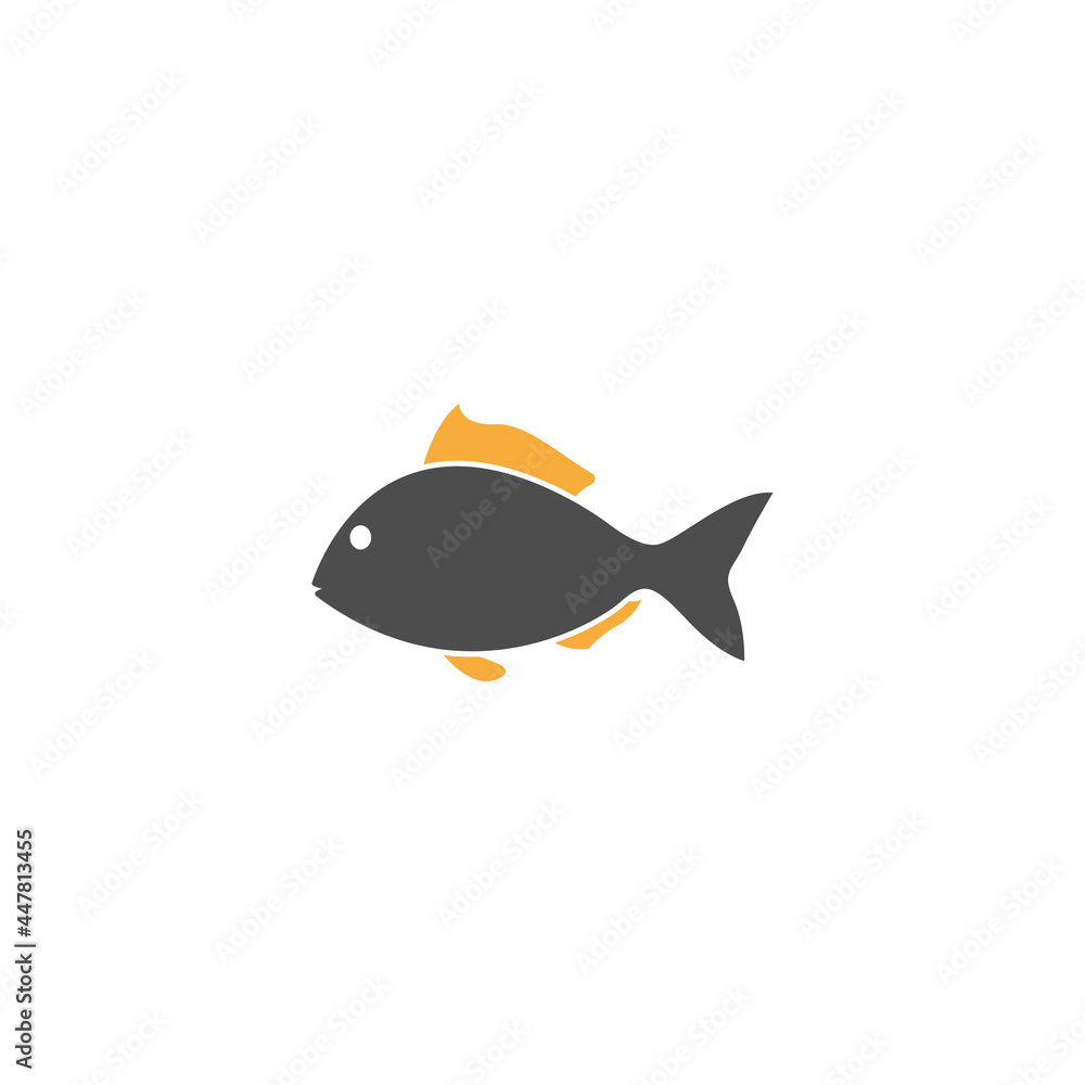 Fish icon design template vector isolated illustration Fish icon design template vector isolated illustration