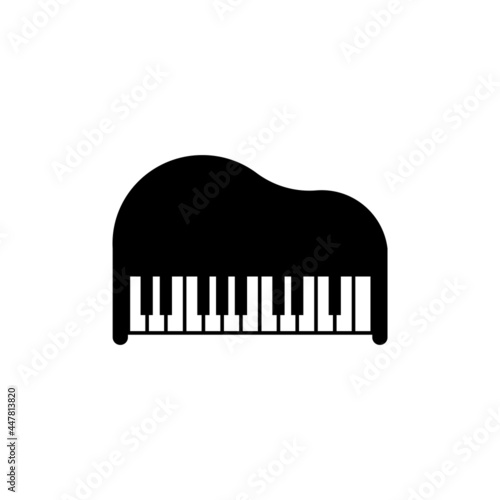 Piano icon design template vector isolated illustration