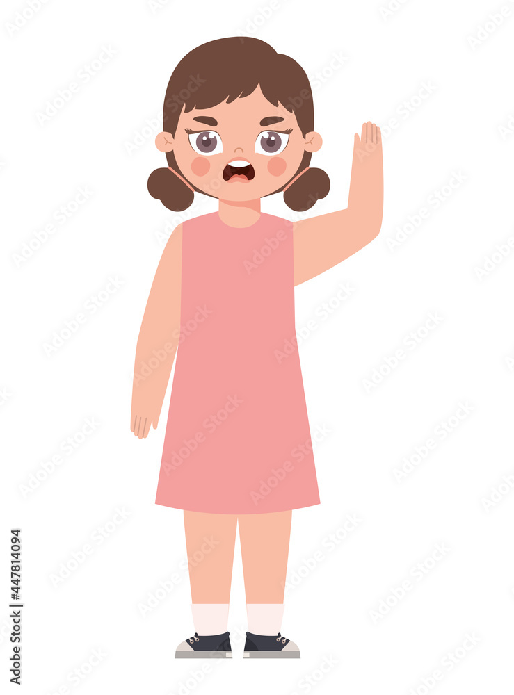 young girl with rage young girl with rage