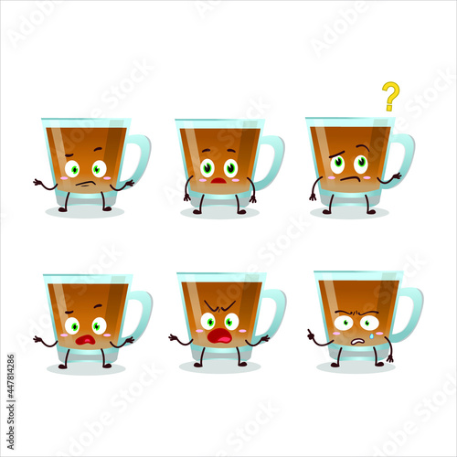 Cartoon character of shaah hawash with what expression. Vector illustration