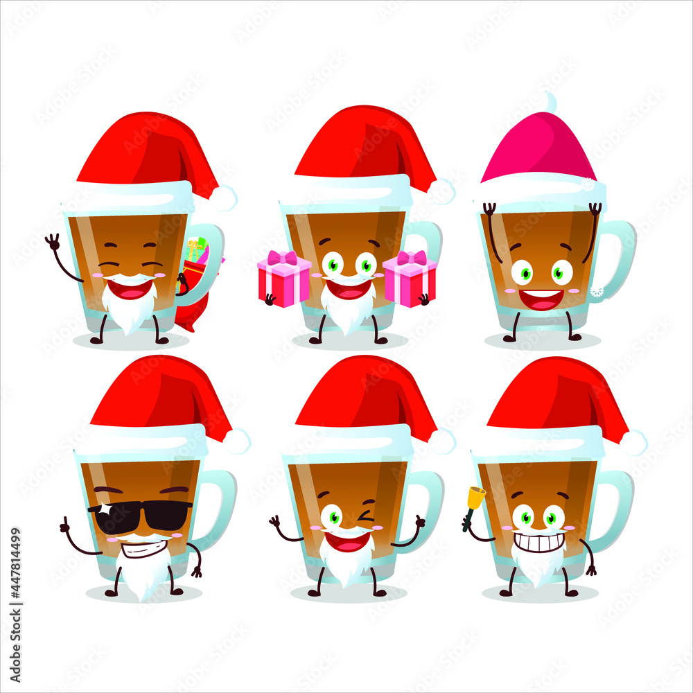 Santa Claus emoticons with shaah hawash cartoon character. Vector illustration Santa Claus emoticons with shaah hawash cartoon character. Vector illustration
