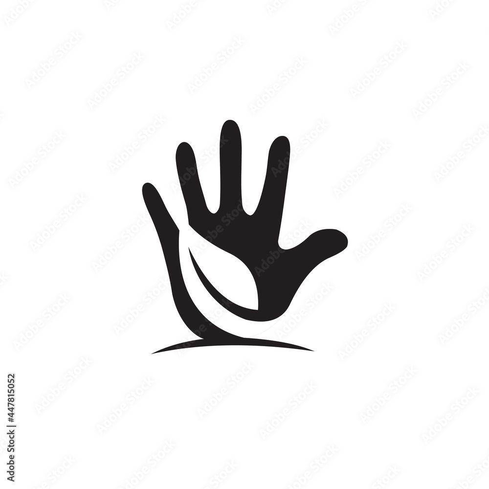 Obraz premium vector hand logo design concept vector