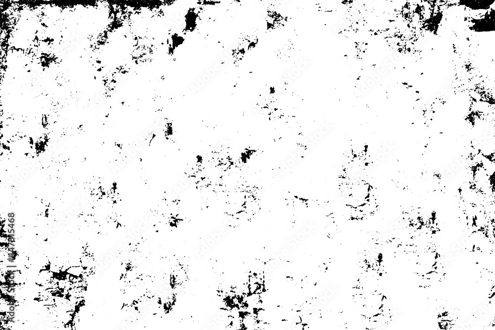 Fototapeta premium Vector grunge texture black and white background.