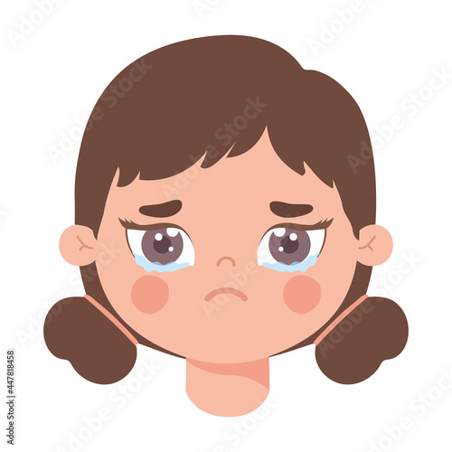 Wallpaper Mural sad young lady Torontodigital.ca