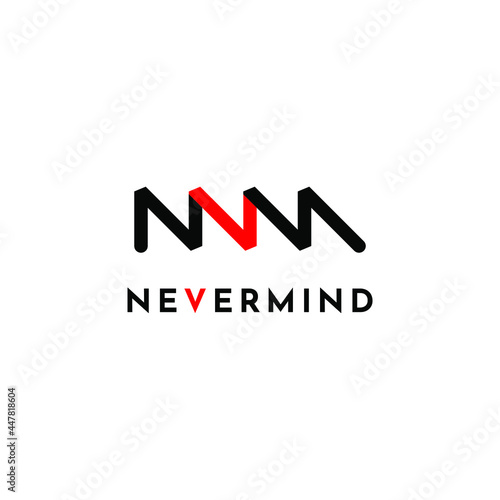 Fotografie Initial letter NVM logo vector design template