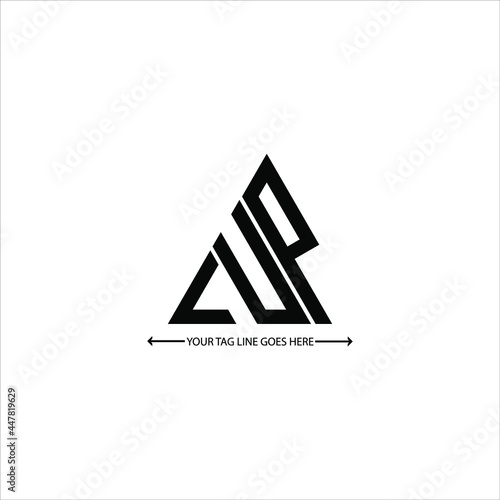 LUP letter logo creative design. LUP unique design
