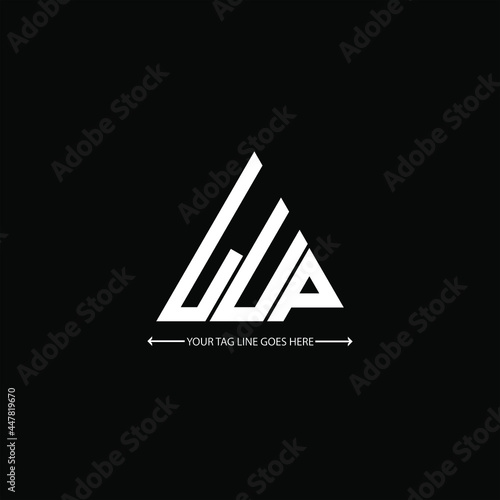 LUP letter logo creative design. LUP unique design
