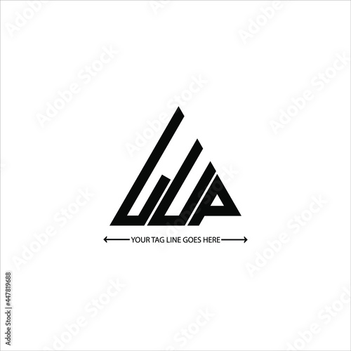 LUP letter logo creative design. LUP unique design
