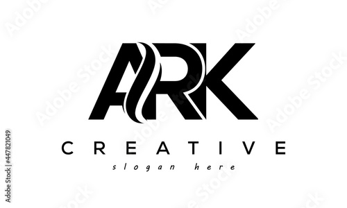 Letter ARK creative logo design vector	