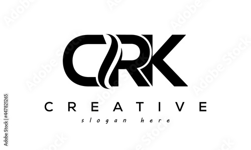 Letter CRK creative logo design vector	 photo