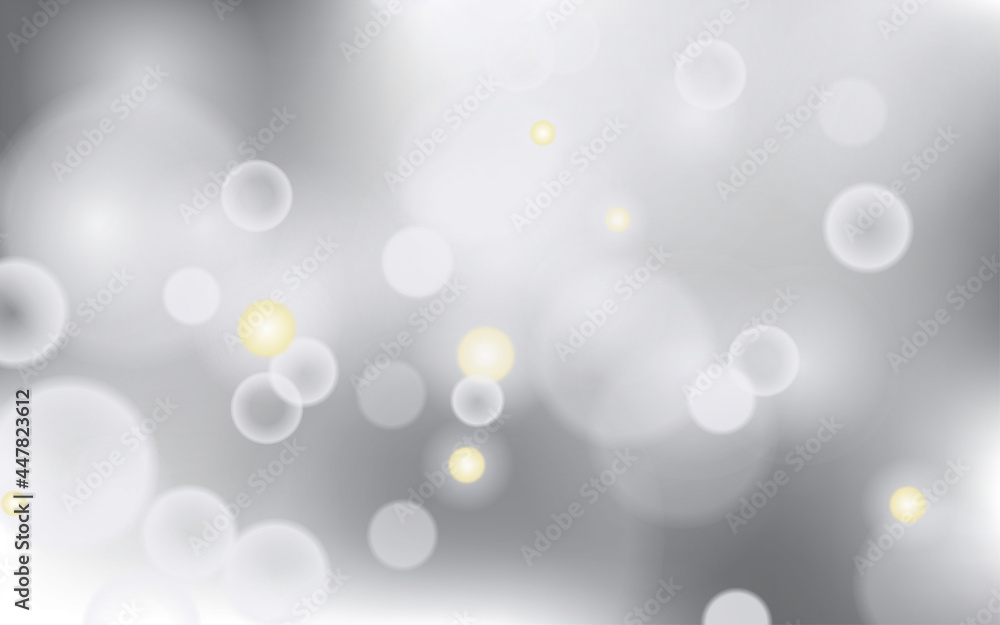 Abstract Blurred White Light Bokeh Effect for Cover Decoration or Background Abstract Blurred White Light Bokeh Effect for Cover Decoration or Background
